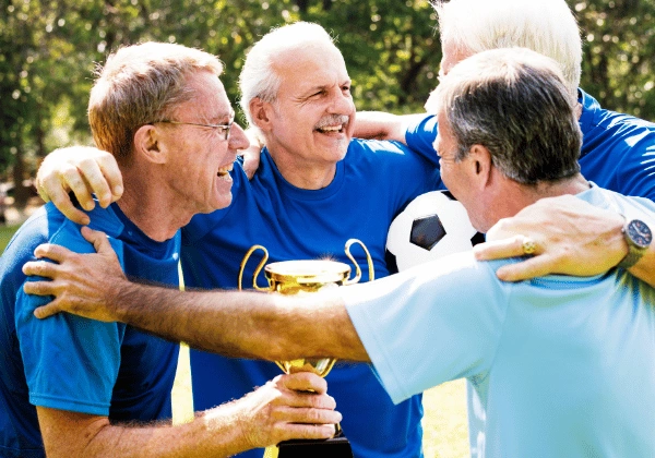 employees participating in a workplace challenge