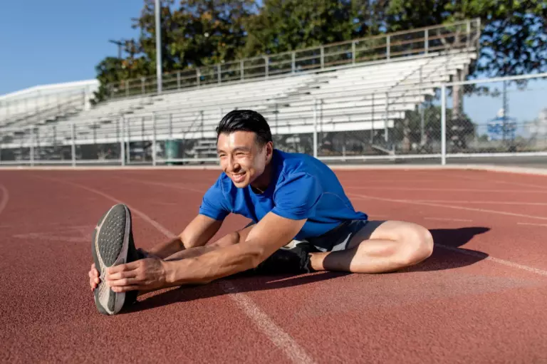 Stretching before bringing a wellness program