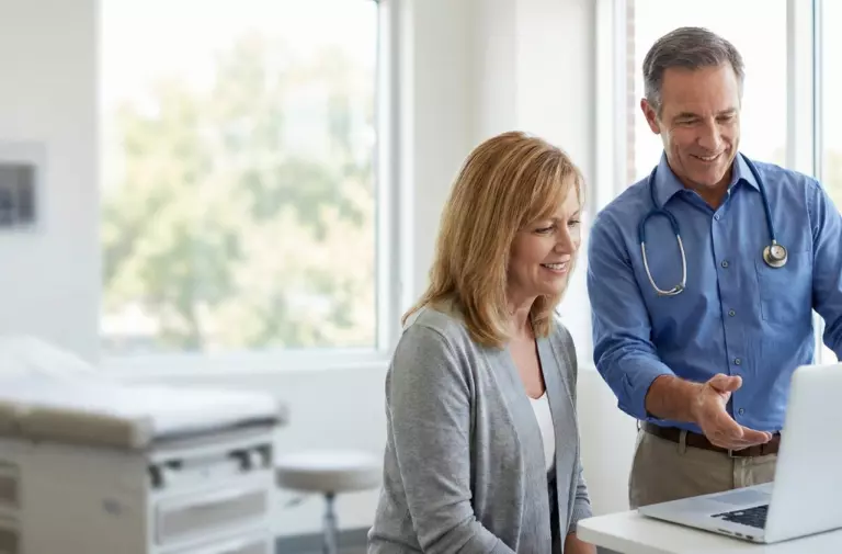 patient seeing a doctor for preventive care