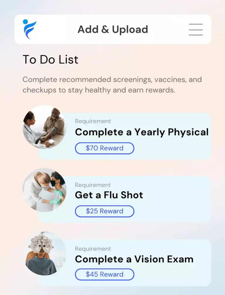 preventive care rewards on IncentFit