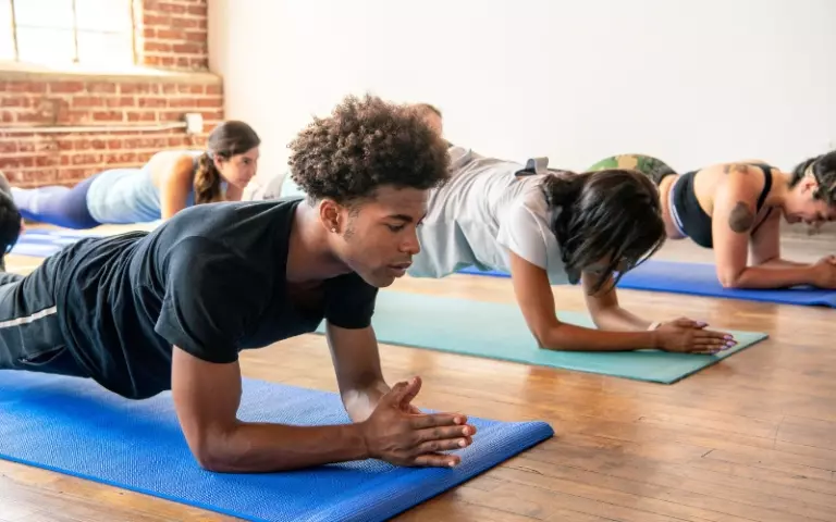 Man exercising for a Fitness reward
