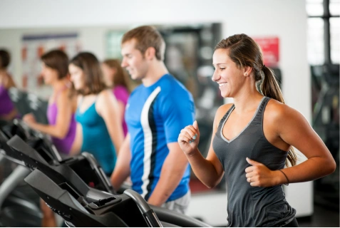 people in a gym