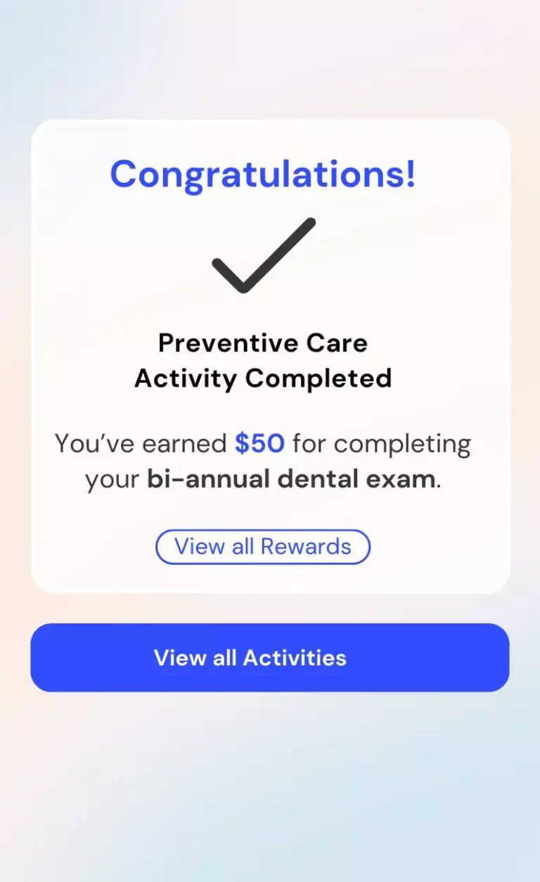 preventive care reward on IncentFit app