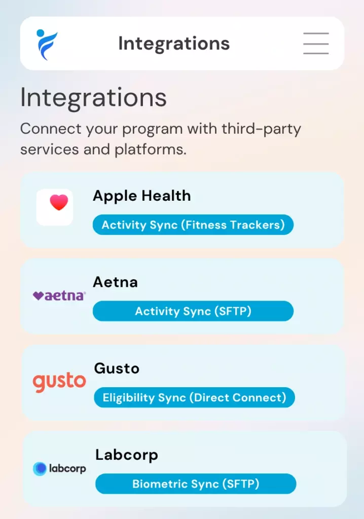 IncentFit integrations