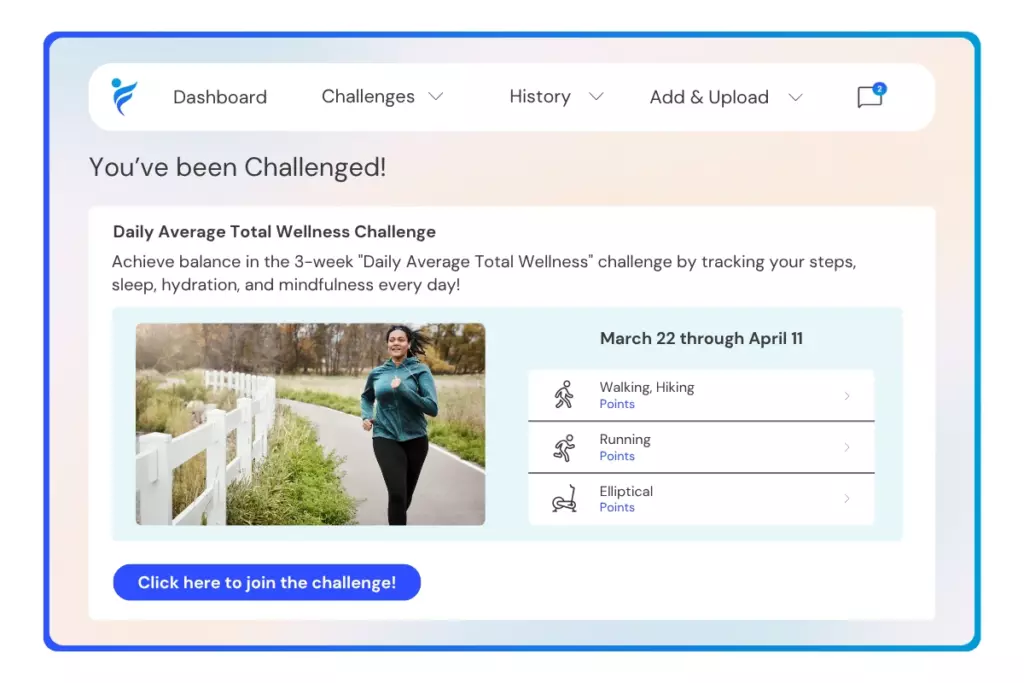 join the Daily Average Fitness challenge