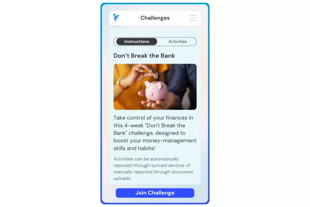 Join the Don't Break the Bank Challenge