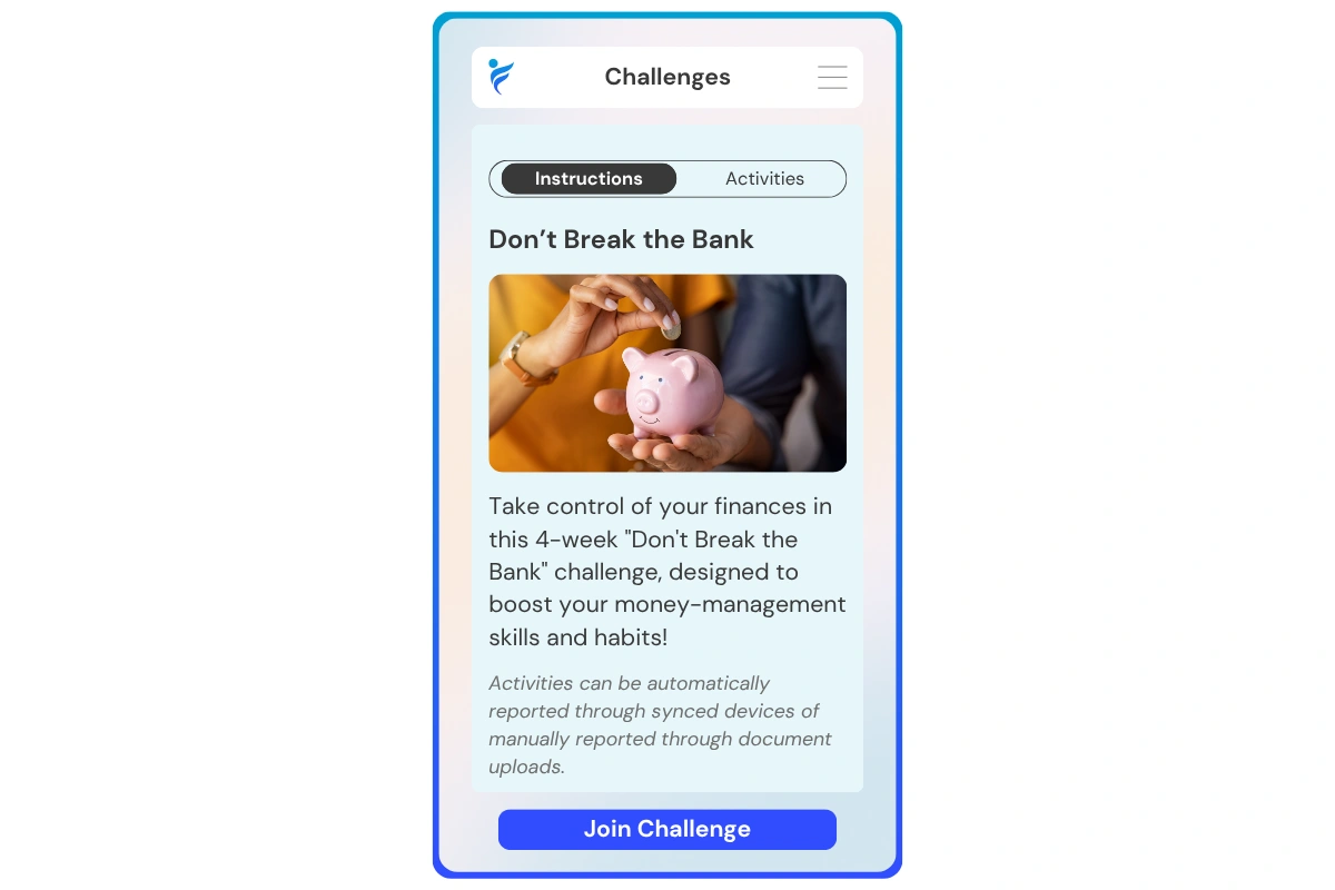 Join the Don't Break the Bank Challenge