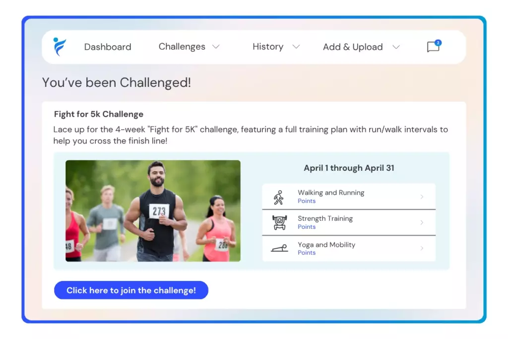 join the Fight for 5k challenge