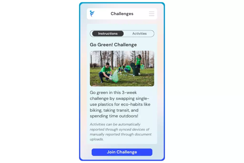 join the Go Green challenge