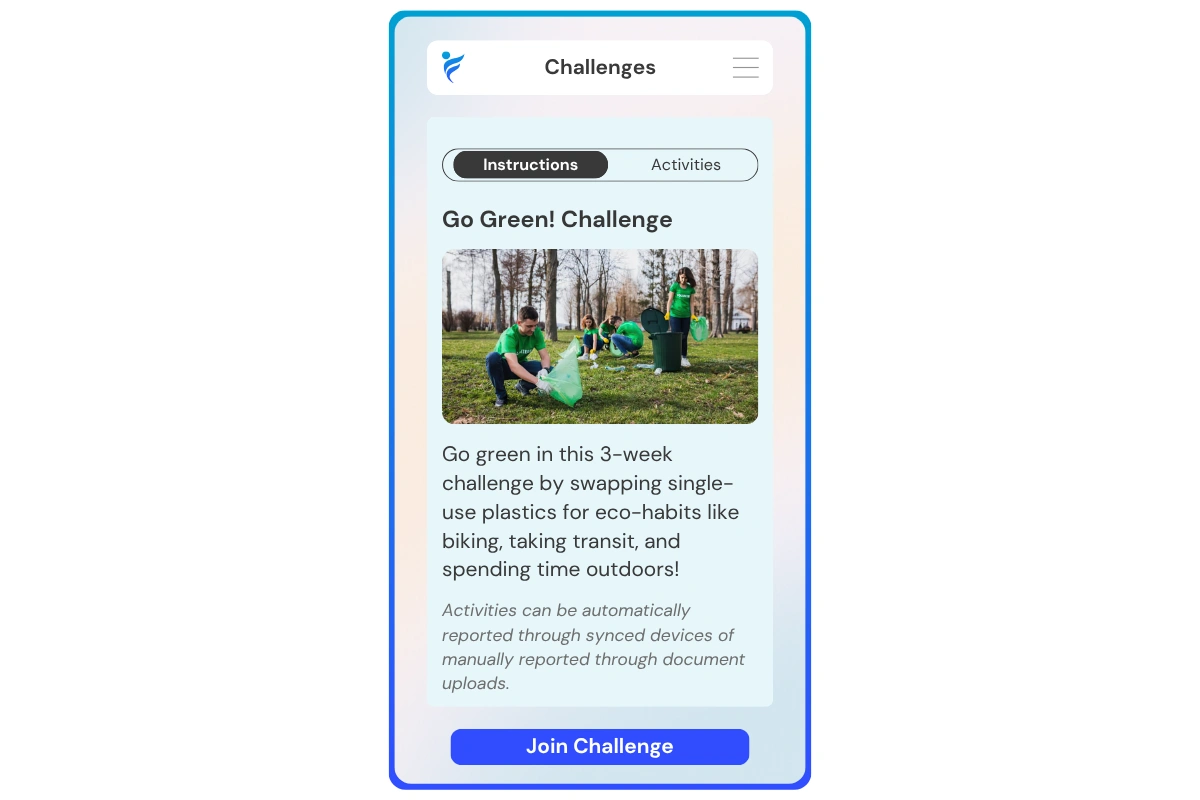 join the Go Green challenge
