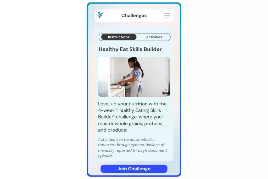 join the Healthy Eater Skills Builder challenge