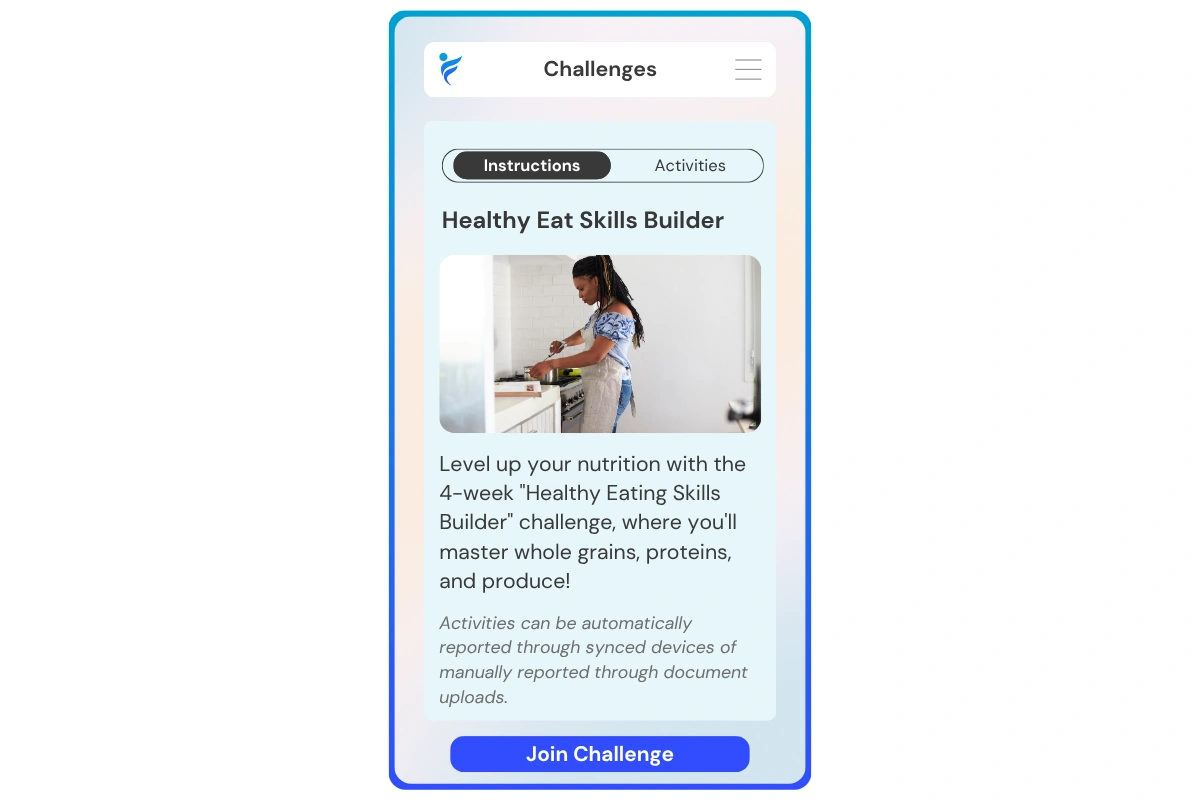 join the Healthy Eater Skills Builder challenge