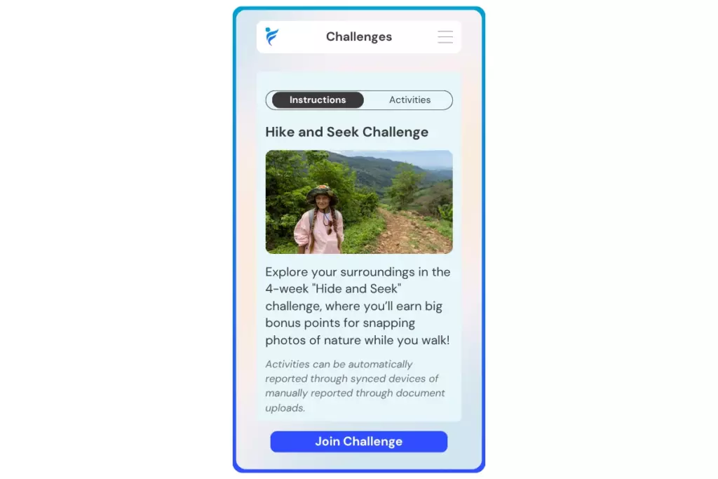 join the Hike and Seek (colors) challenge
