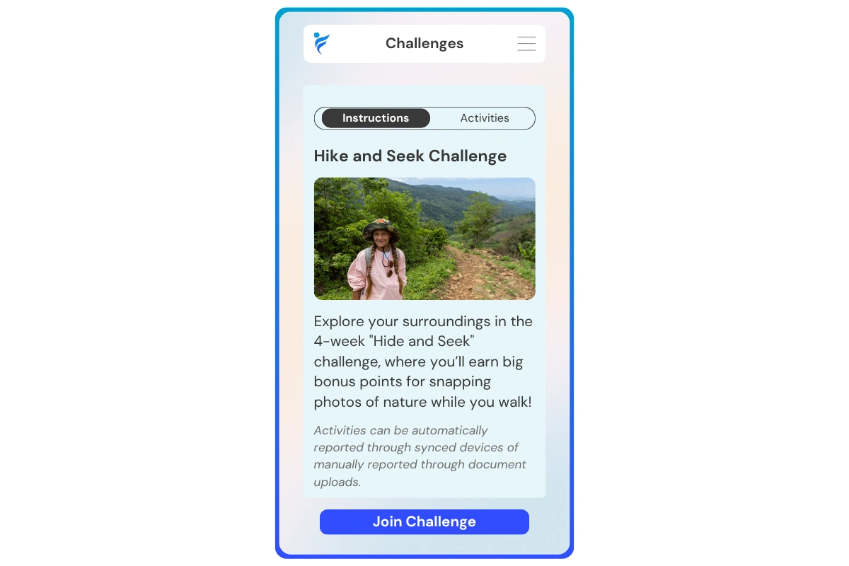 join the Hike and Seek (colors) challenge