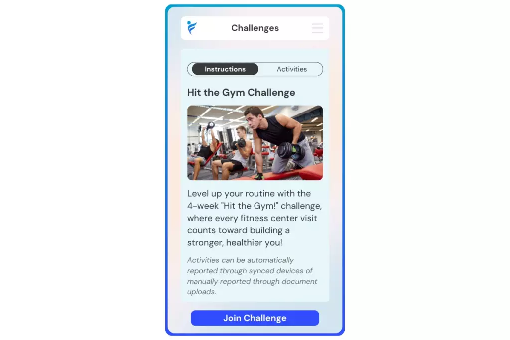 join the Hit the Gym challenge