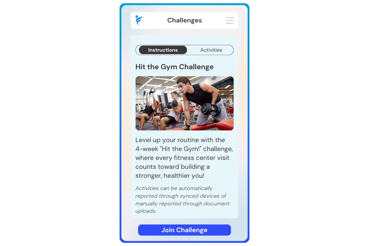 join the Hit the Gym challenge