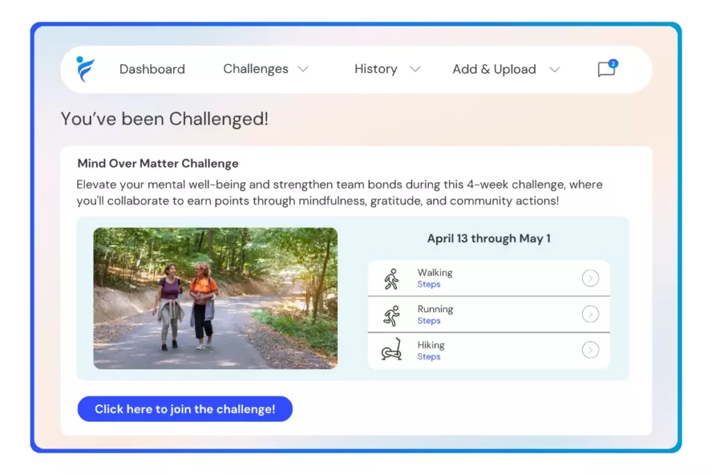 join the Mind Over Matter challenge