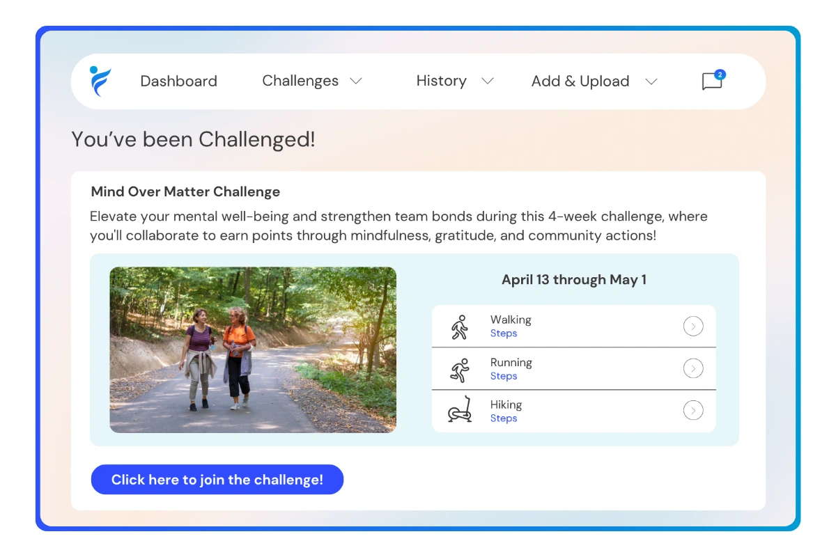 join the Mind Over Matter challenge