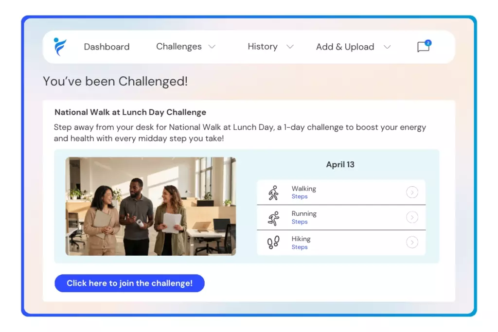 join National Walk at Lunch Day Challenge