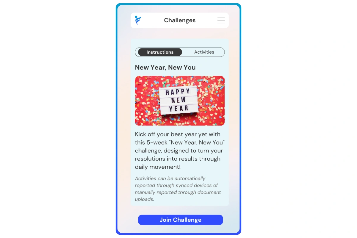 join the New Year, New You challenge