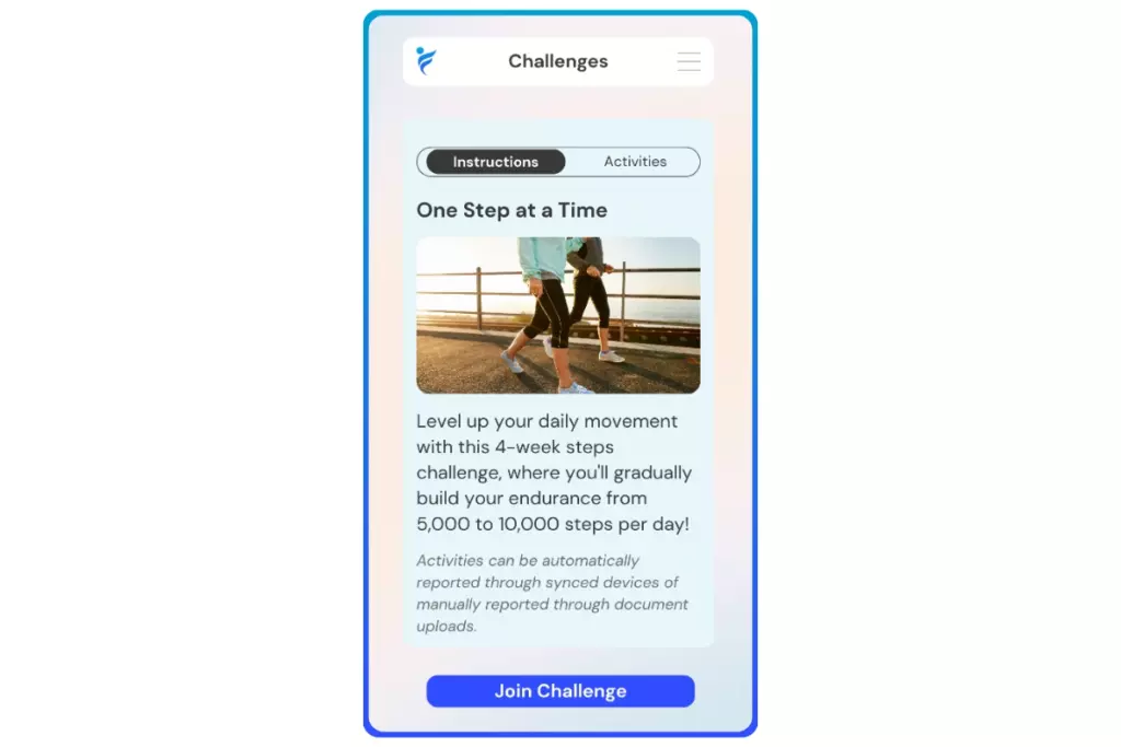 join One Step at a Time Challenge