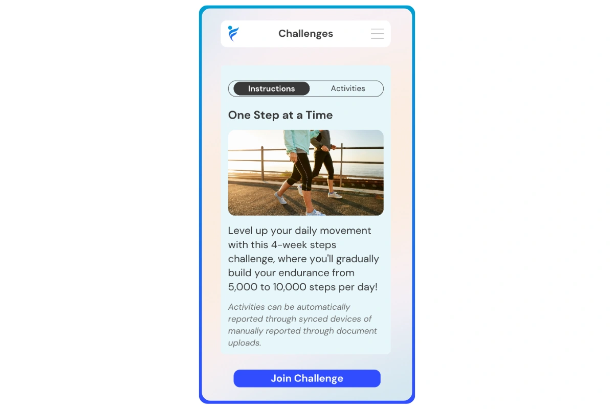 join One Step at a Time Challenge