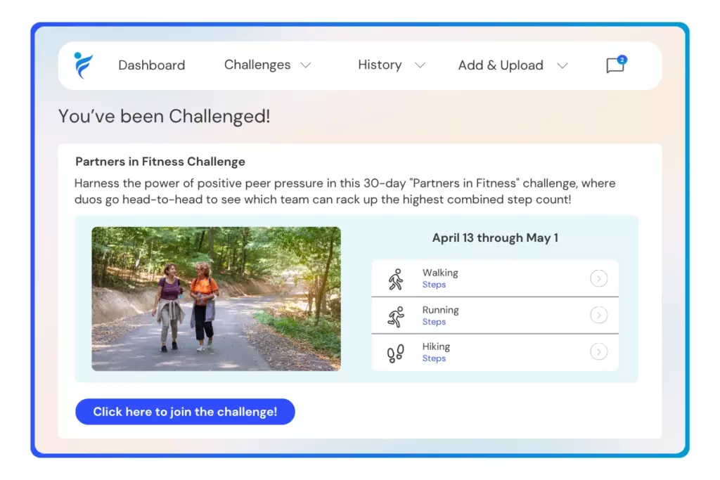 join the partners in Fitness challenge