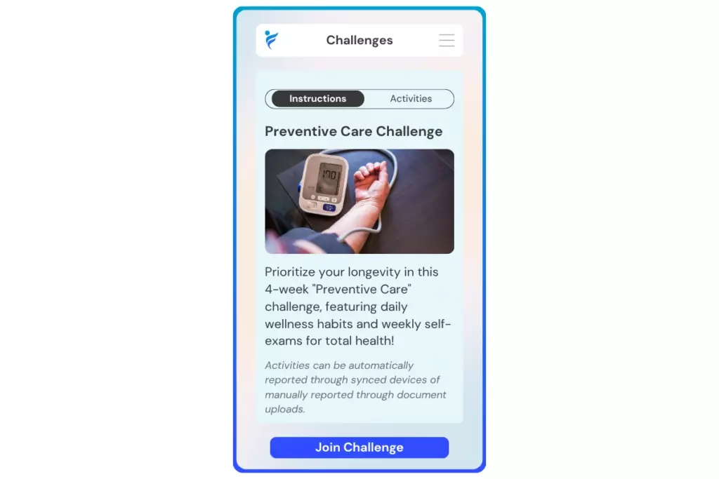 join the Preventive Care challenge