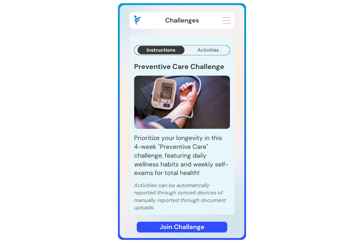 join the Preventive Care challenge