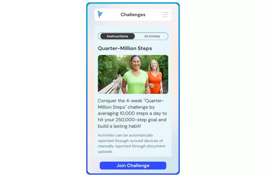 join quarter-million steps challenge