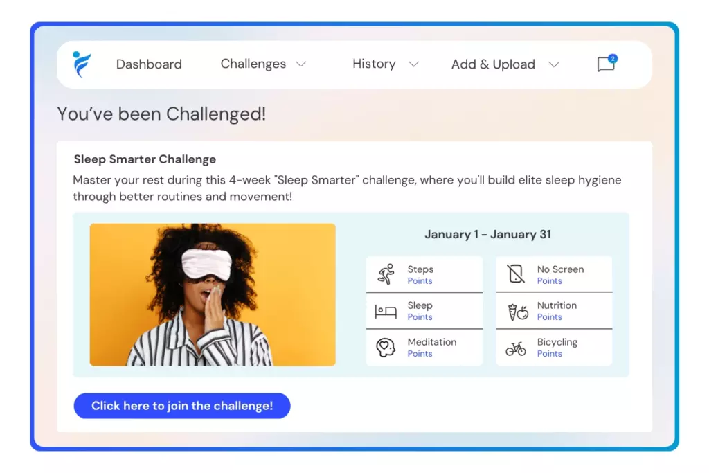 join the Sleep Smarter challenge