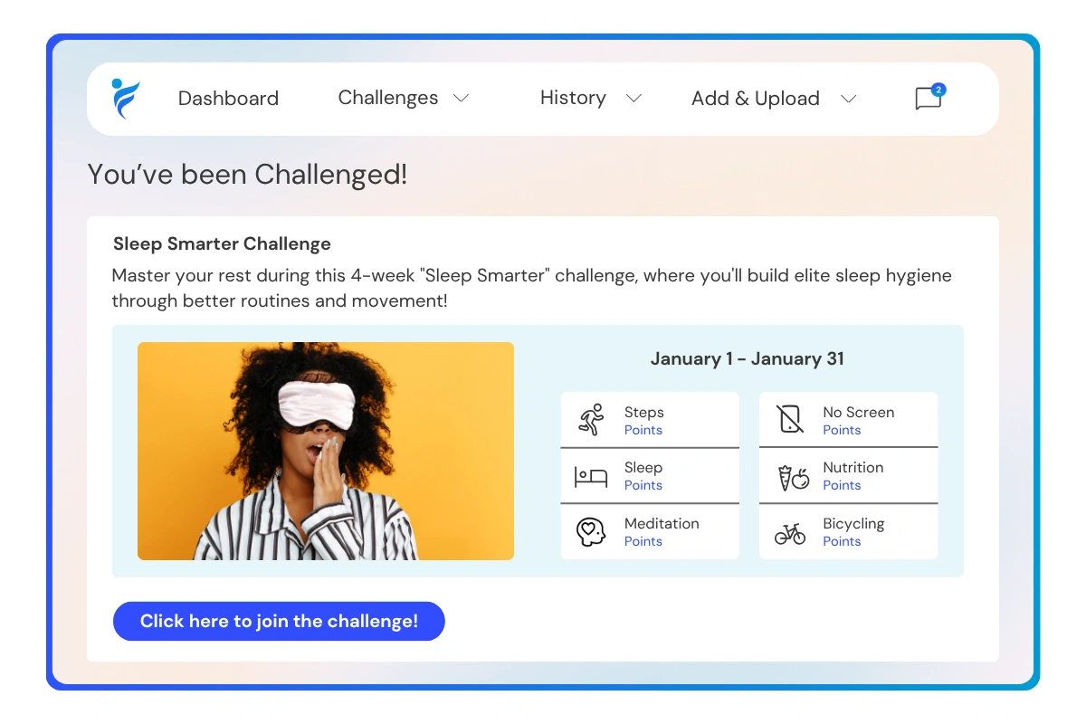 join the Sleep Smarter challenge