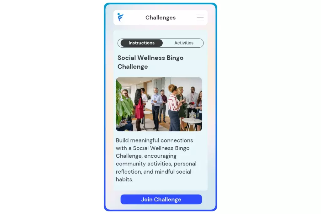 Join a social Wellness challenge