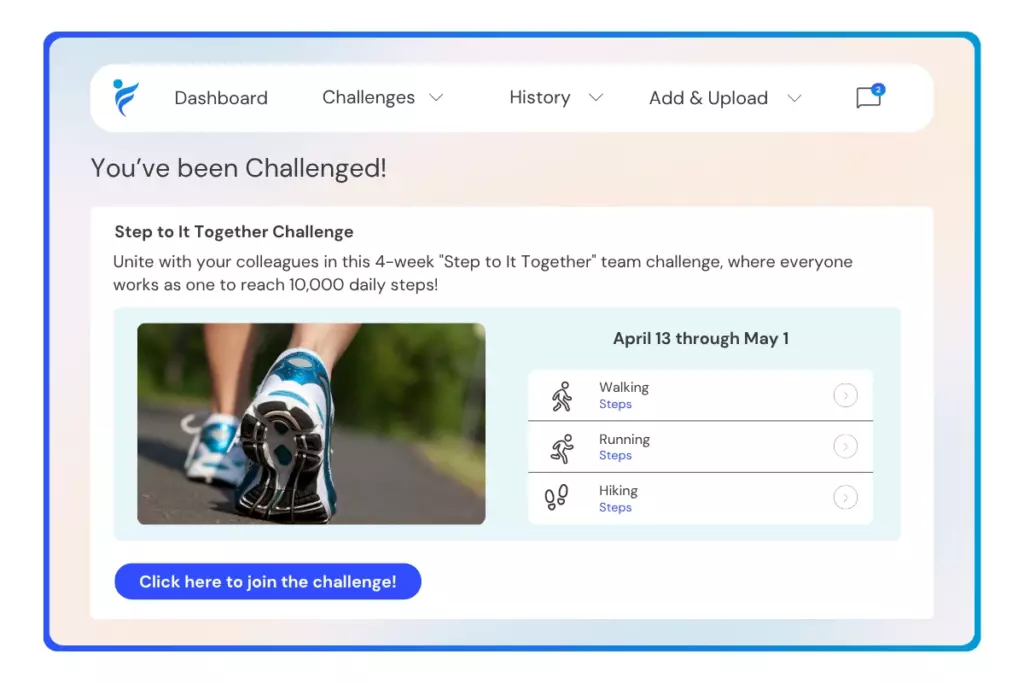 join the step to it challenge