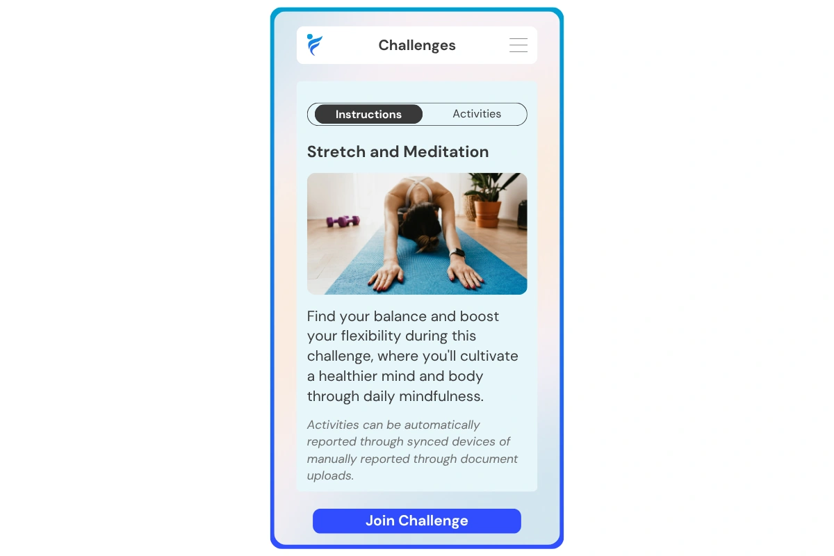 join the Stretch and Meditation challenge