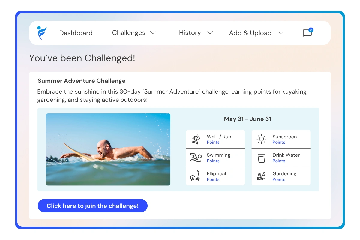 join the Summer Adventure challenge