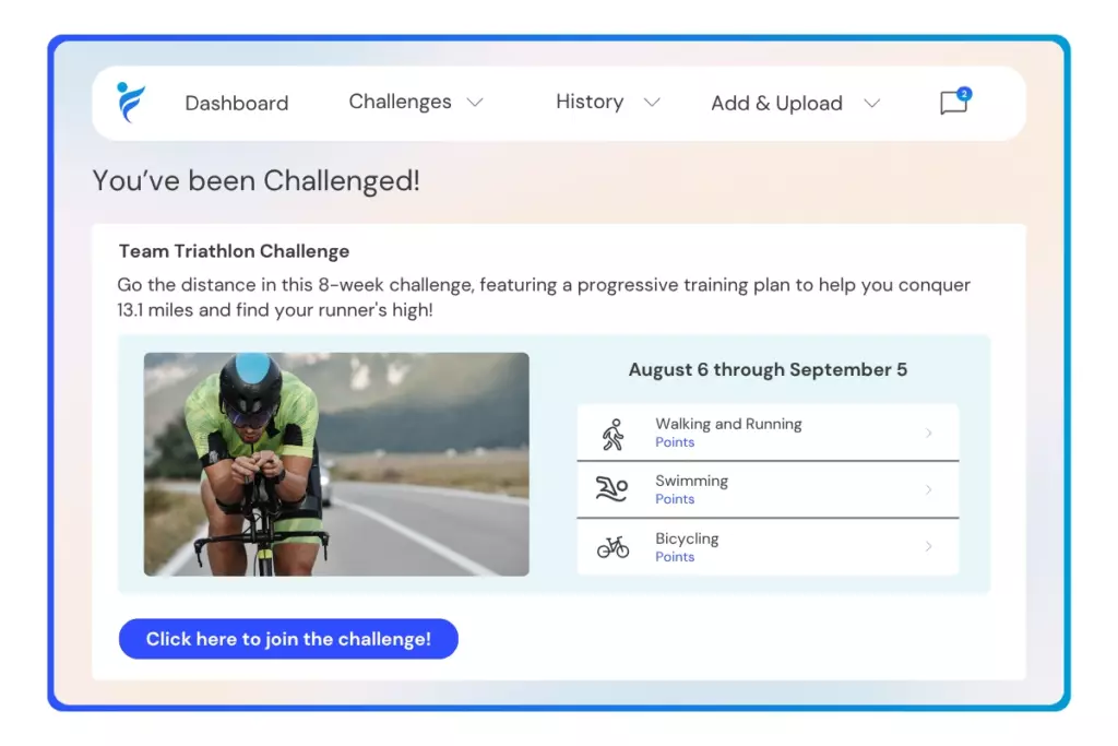 join the Team Triathlon challenge