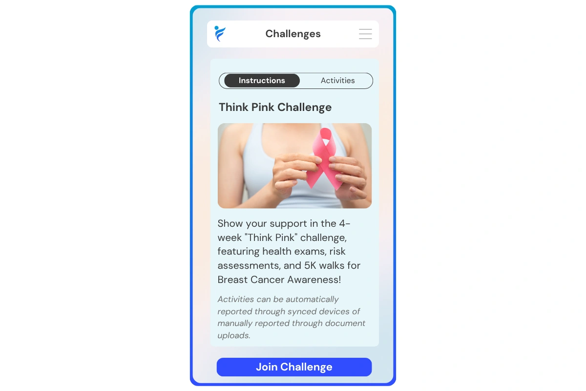 join the Think pink challenge