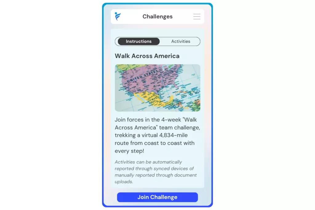 join the Walk Across America challenge