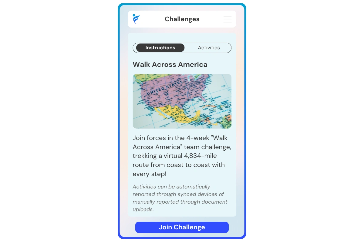 join the Walk Across America challenge