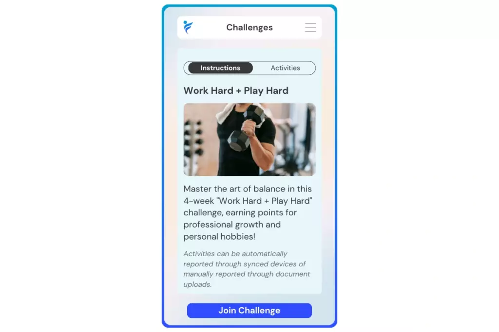 join the Work Hard + Play Hard challenge