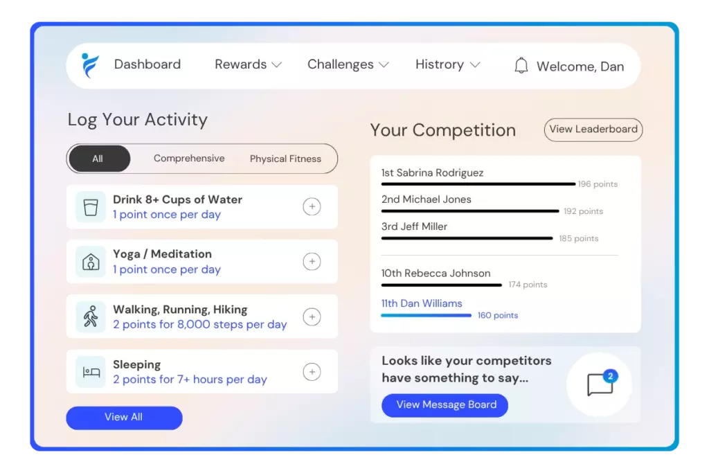 Participate in the Daily Average Fitness Challenge