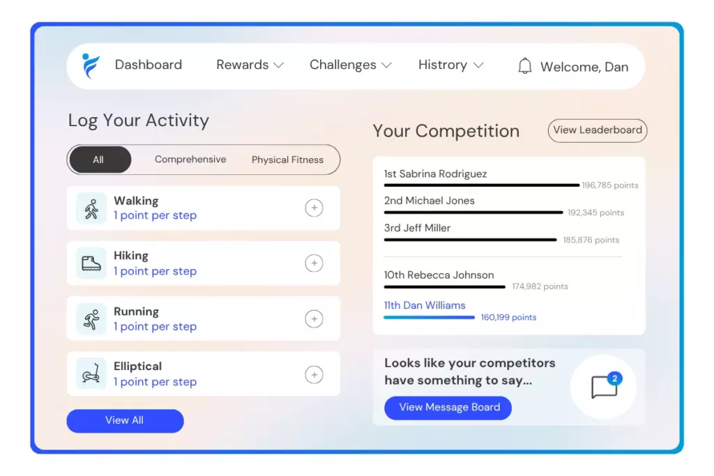 participate in quarter-million steps challenge