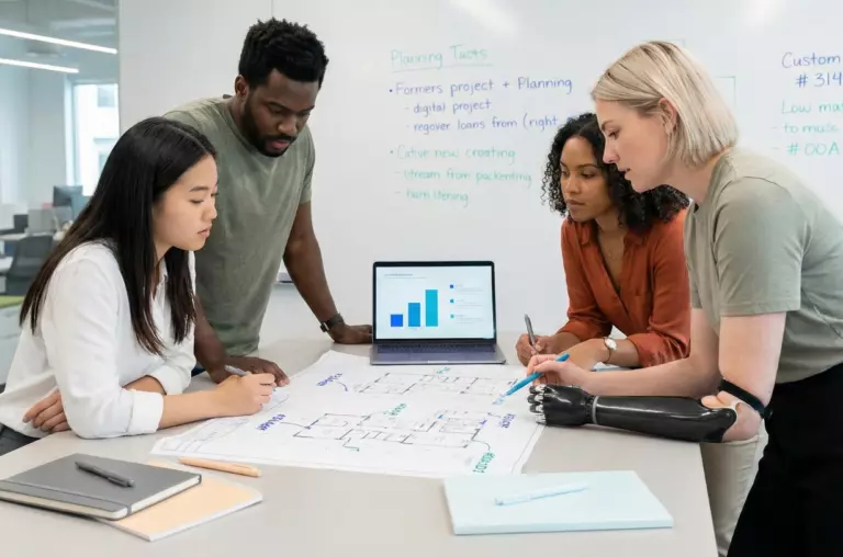 employees working together