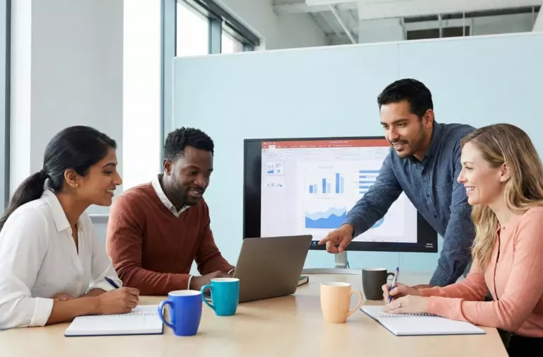 employees engaged at work