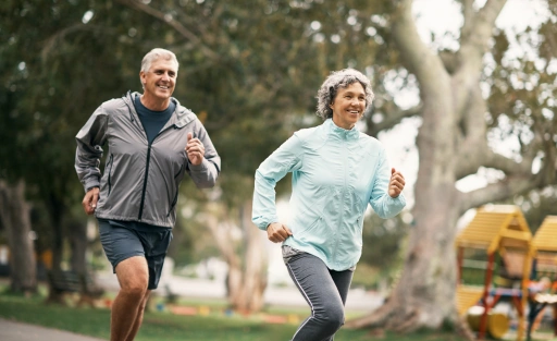 adults jogging
